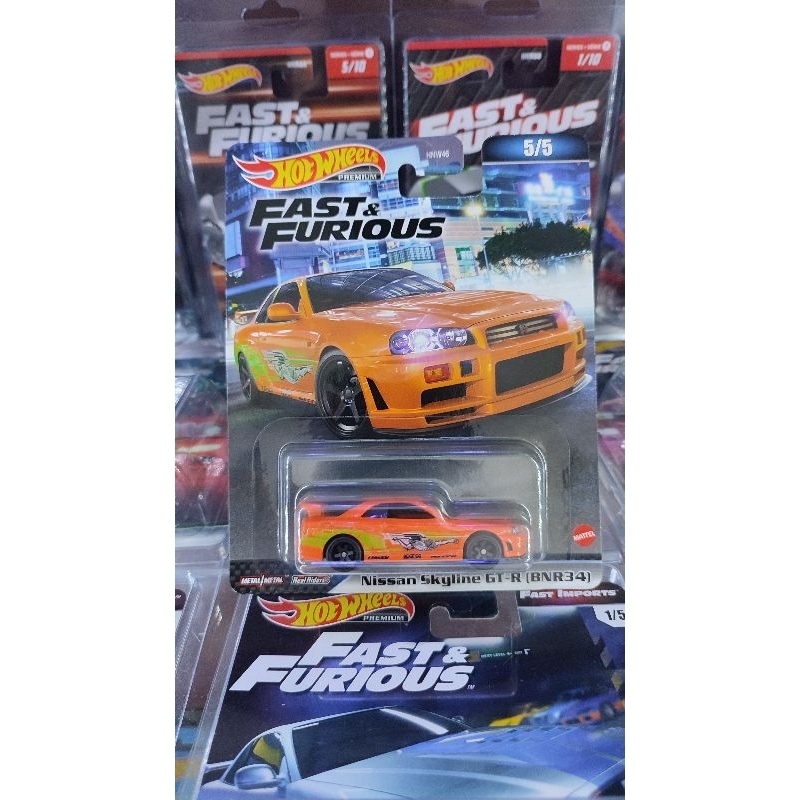 Hotwheels Nissan Skyline GT-R BNR34 R34 Fast and Furious Orange ...