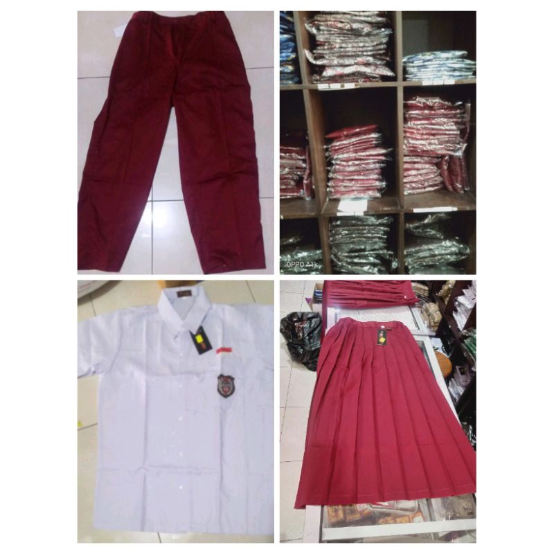 Elementary School Uniform (Stretchy /Pdk Sleeves, Pants/Skirt) | Shopee ...
