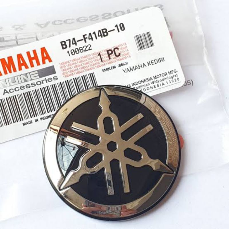 B74-f414b- GOLD COVER TANK EMBLEM R15 VVA V4 R15M XMAX ORIGINAL YAMAHA ...