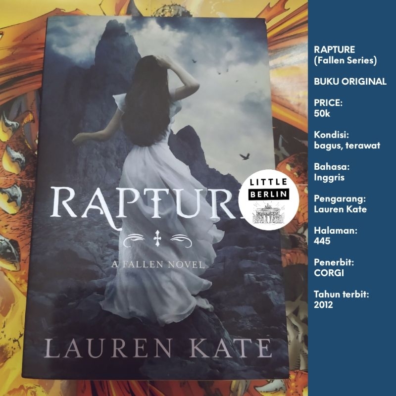 Novel RAPTURE English Book Original Preloved Lauren Kate FALLEN SERIES ...