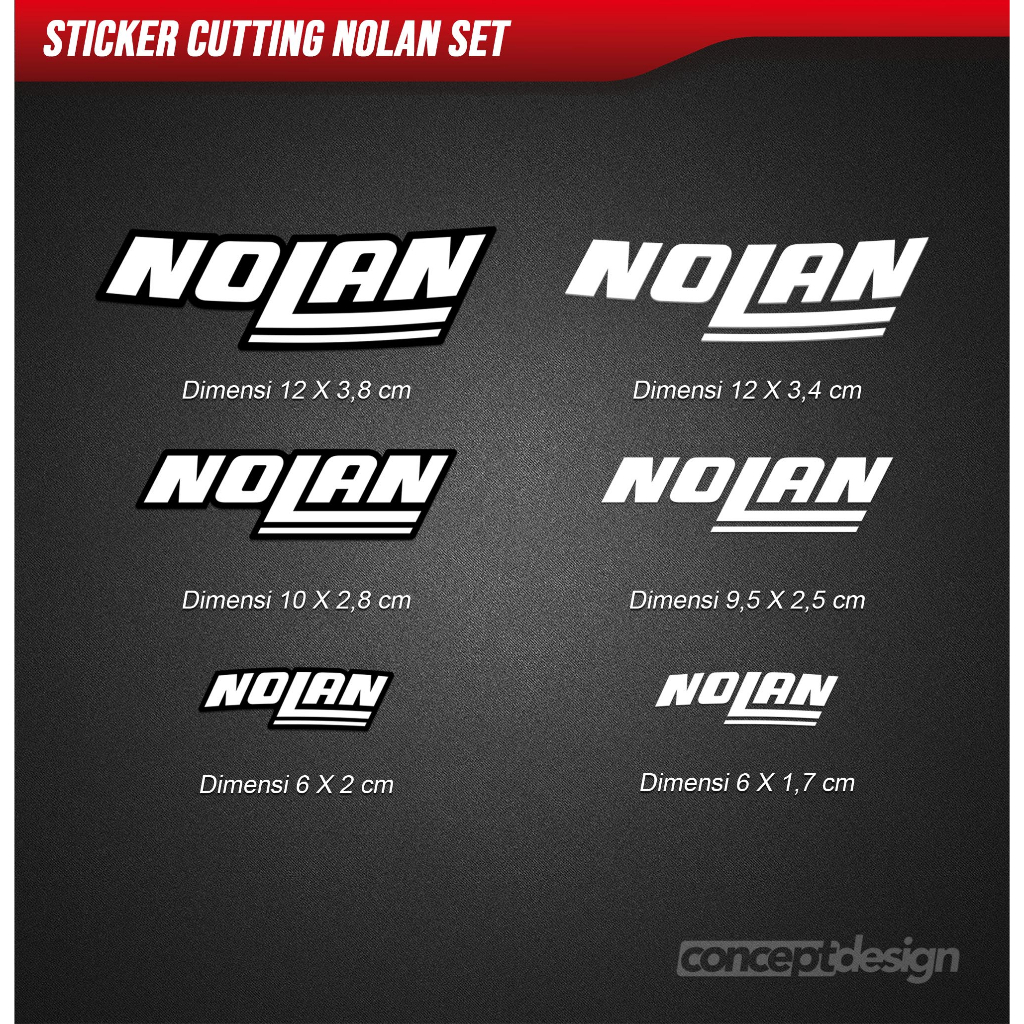Sticker Cutting Nolan Set | Shopee Malaysia