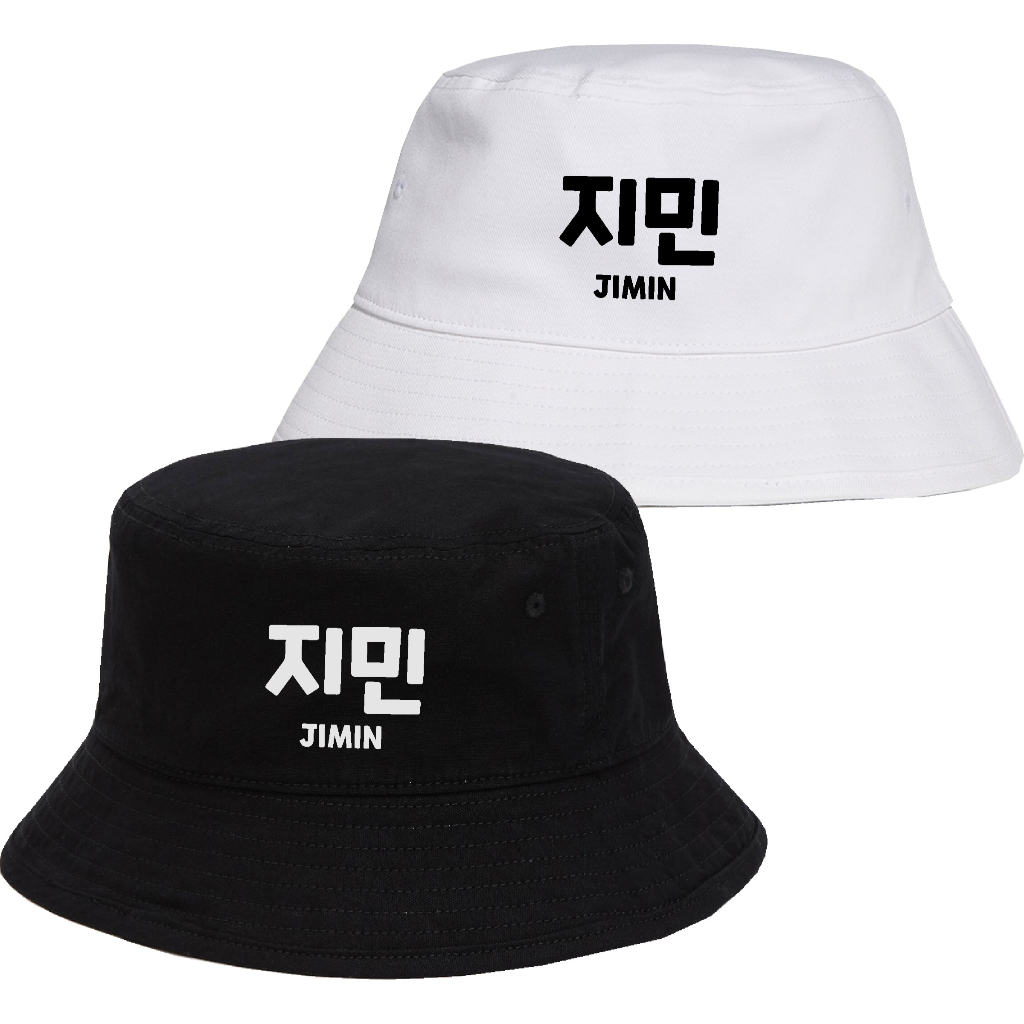 Bucket HAT BTS MEMBERS JIMIN JUNGKOOK SUGA JIN TAEHYUNG JHOPE RAPMON ...