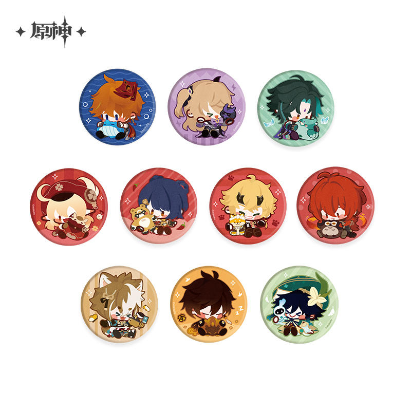 Plush Badge - Genshin Impact Merchandise - Chibi Badge - Genshin Impact ...