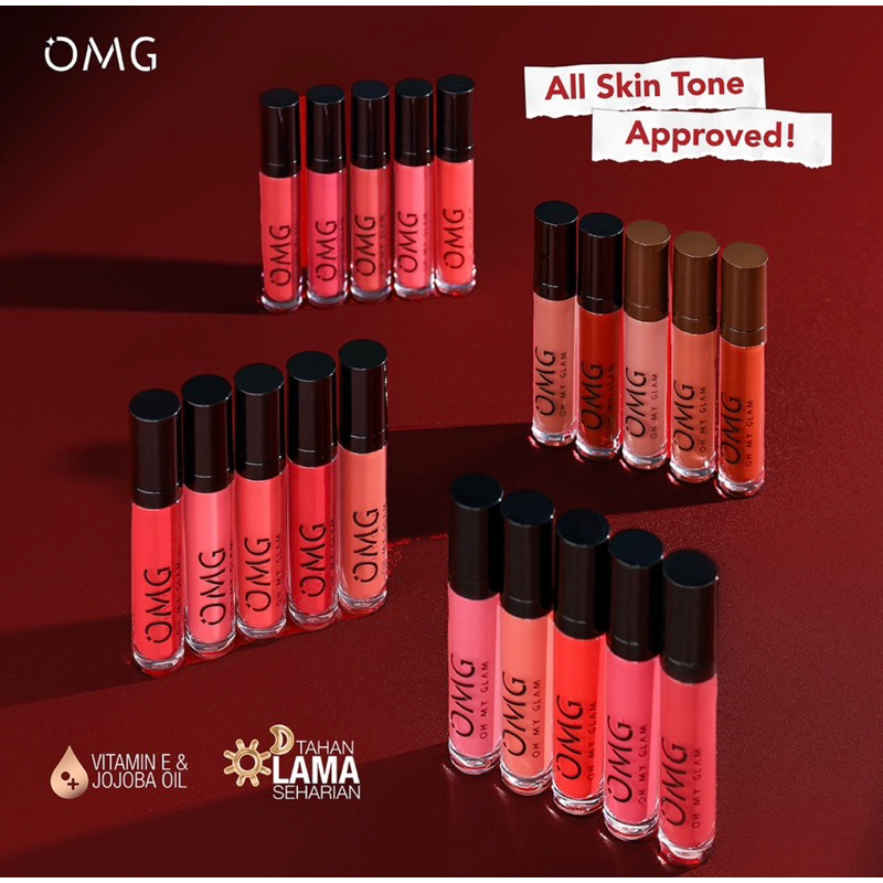 By ADINDA OMG Oh My Glam Matte Kiss Lip Cream (lipstick lipstick ...