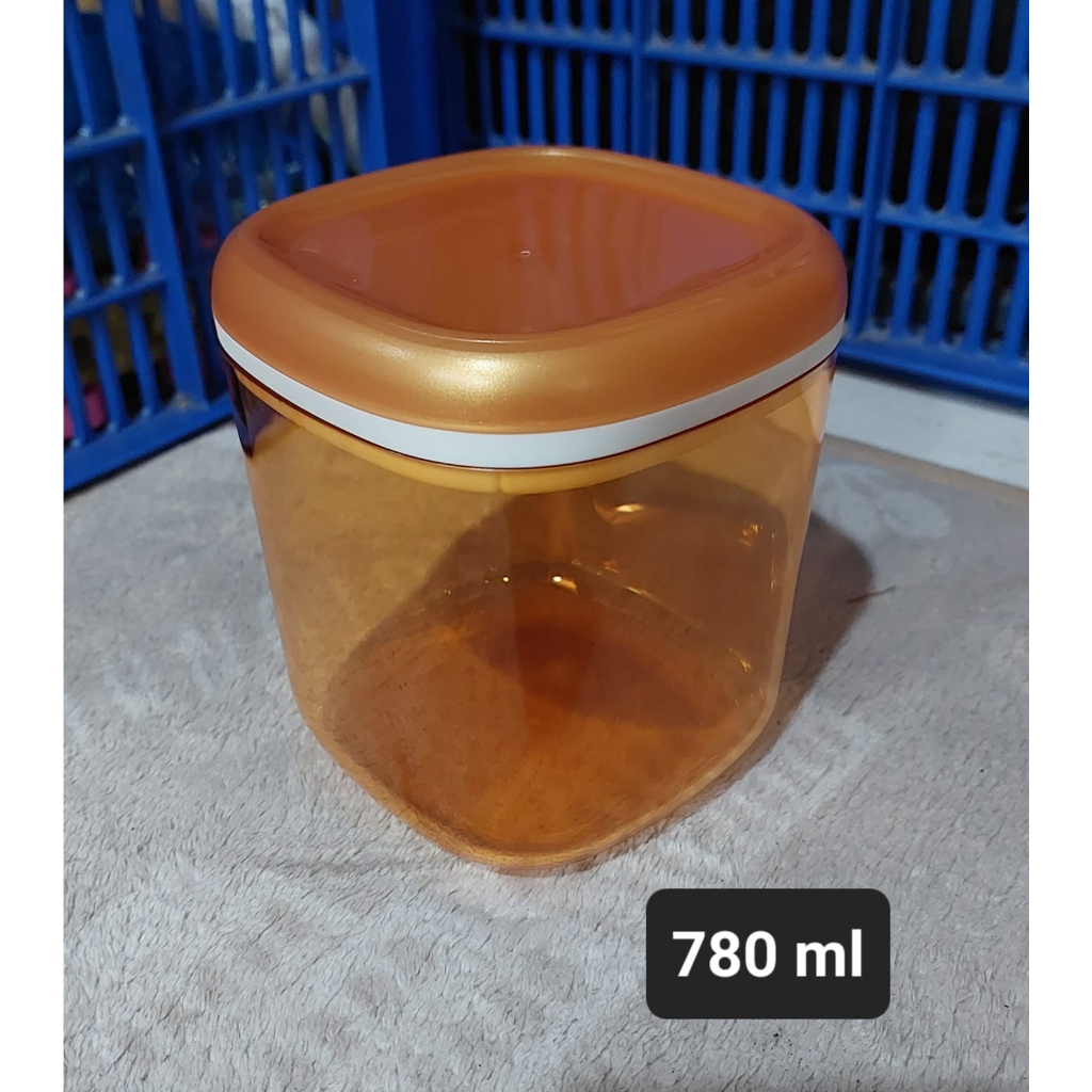 Crystal Canister Gold Tupperware 780ml Shopee Malaysia