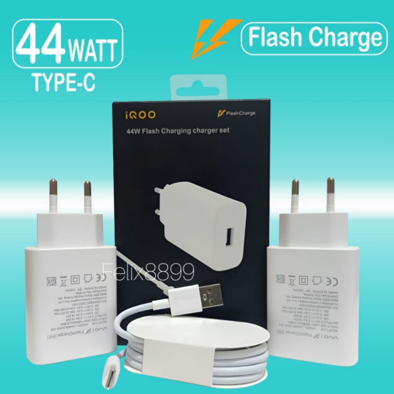 Flash Charge Vivo V20 Charger Type C Charger Vivo V20 V20 Se V21