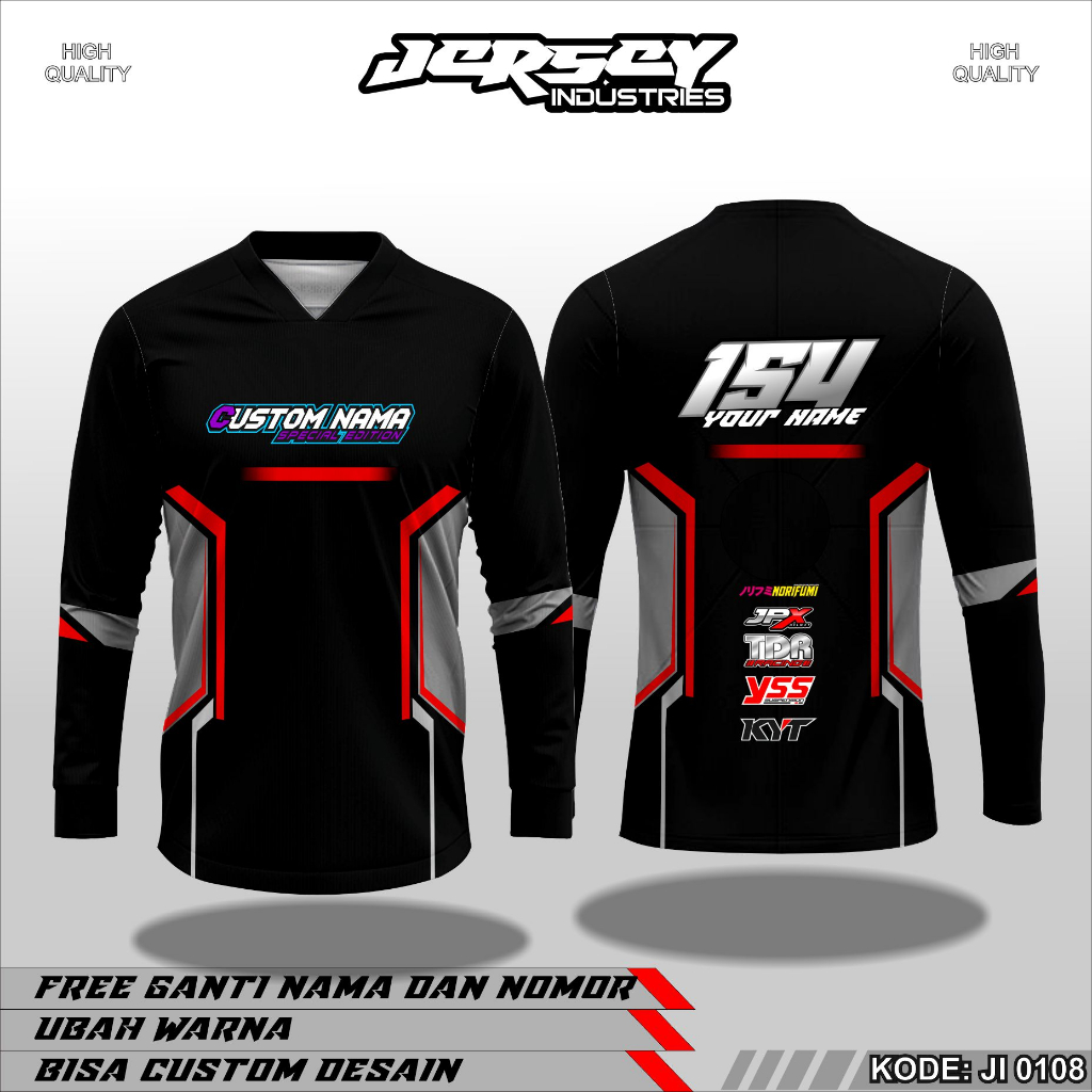 03. Jersey Team Racing Custom Full Printing, Can Add Name And Number ...