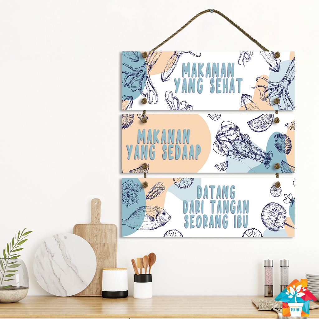 GANTUNGAN HIASAN DINDING KAYU Runabee WALL DECORATION DECORATION ...