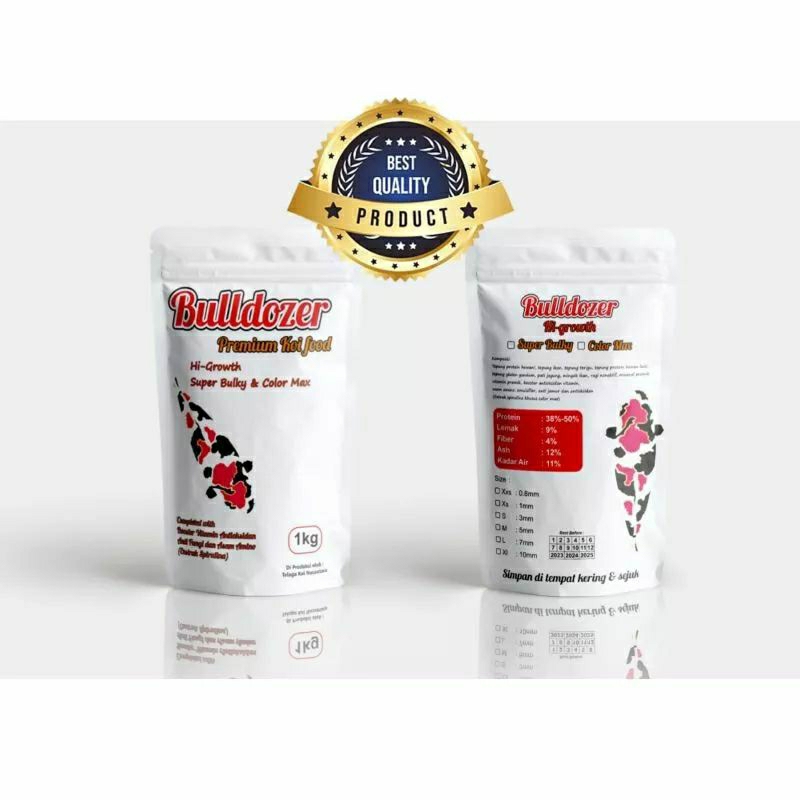 Bulldozer Color Max floating koi fish pellets packaged 1 kg high ...