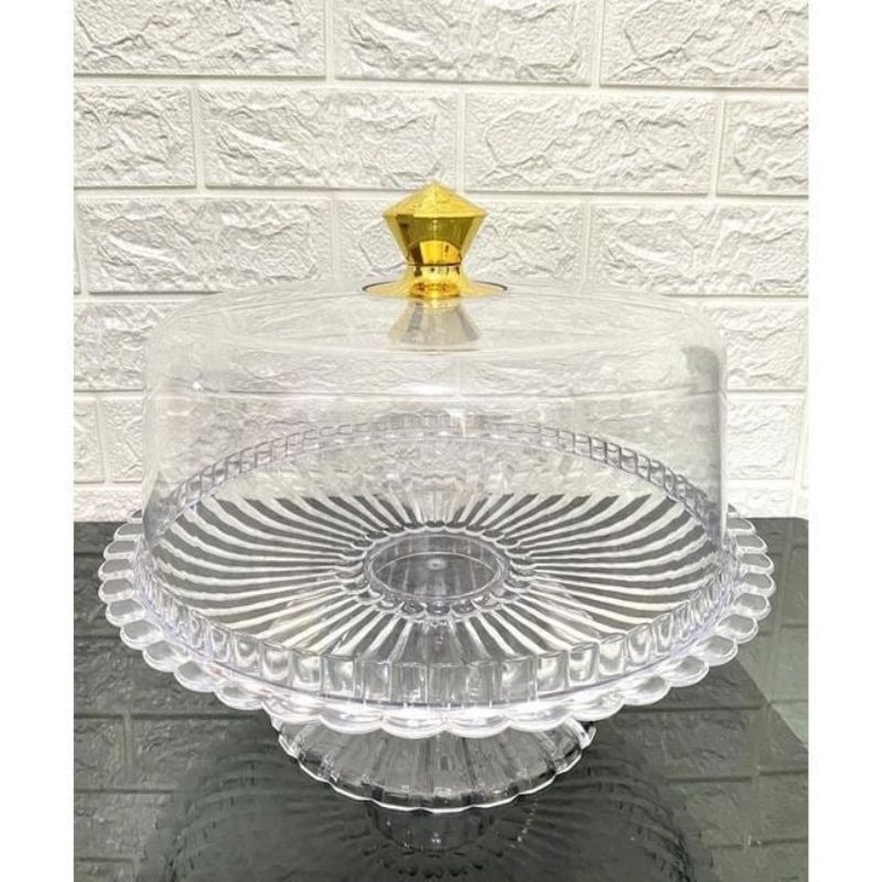 Luxury Gold Transparent Acrylic CAKE Holder/Aesthetic CAKE Serving ...