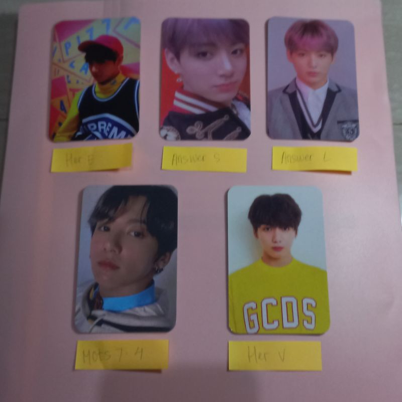 Unofficial photocard album bts jungkook wibgs [Mandatory CO PACKING ...
