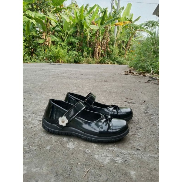 HITAM Girls Shoes Kindergarten Elementary School Girls Shoes Shiny