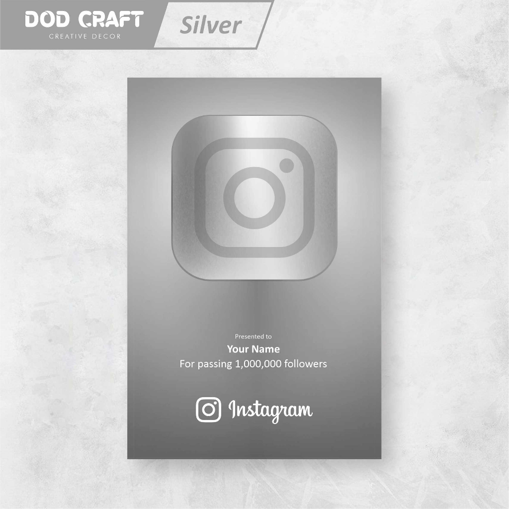 Hiasan Dinding Social Media Play Button Wall Decoration Instagram Awards Instagram Button 5943