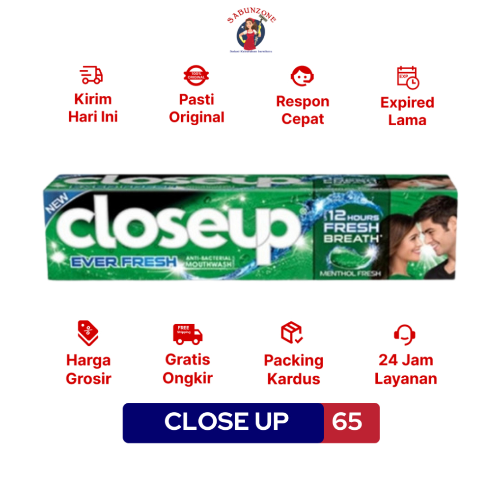 HIJAU Green Close Up Toothpaste 65 gr Shopee Malaysia