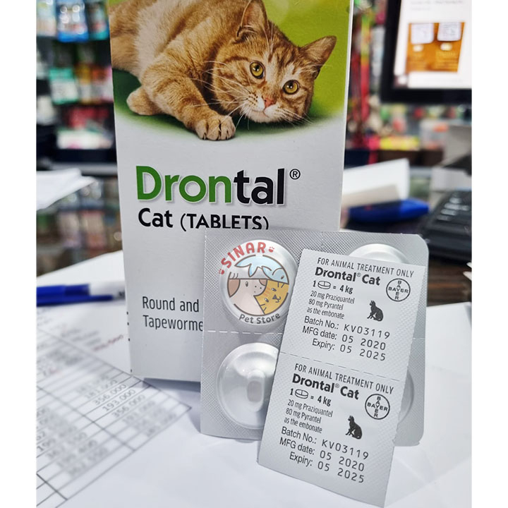 Drontal Cat Cat Worm Medicine Price PER TABLET For Cat Weight 4KG