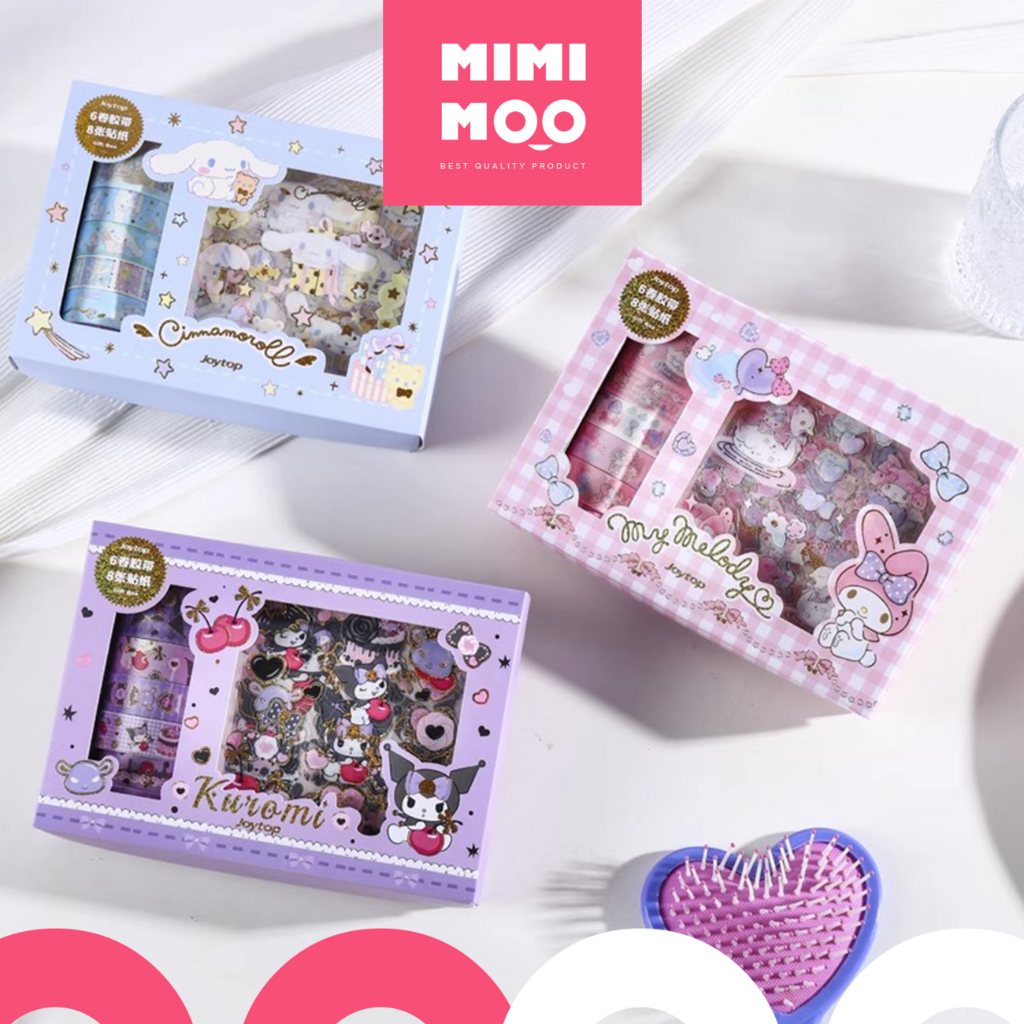 Mimimoo Sticker Gift Box Cinnamoroll Kuromi Pochacco My Melody | Shopee ...