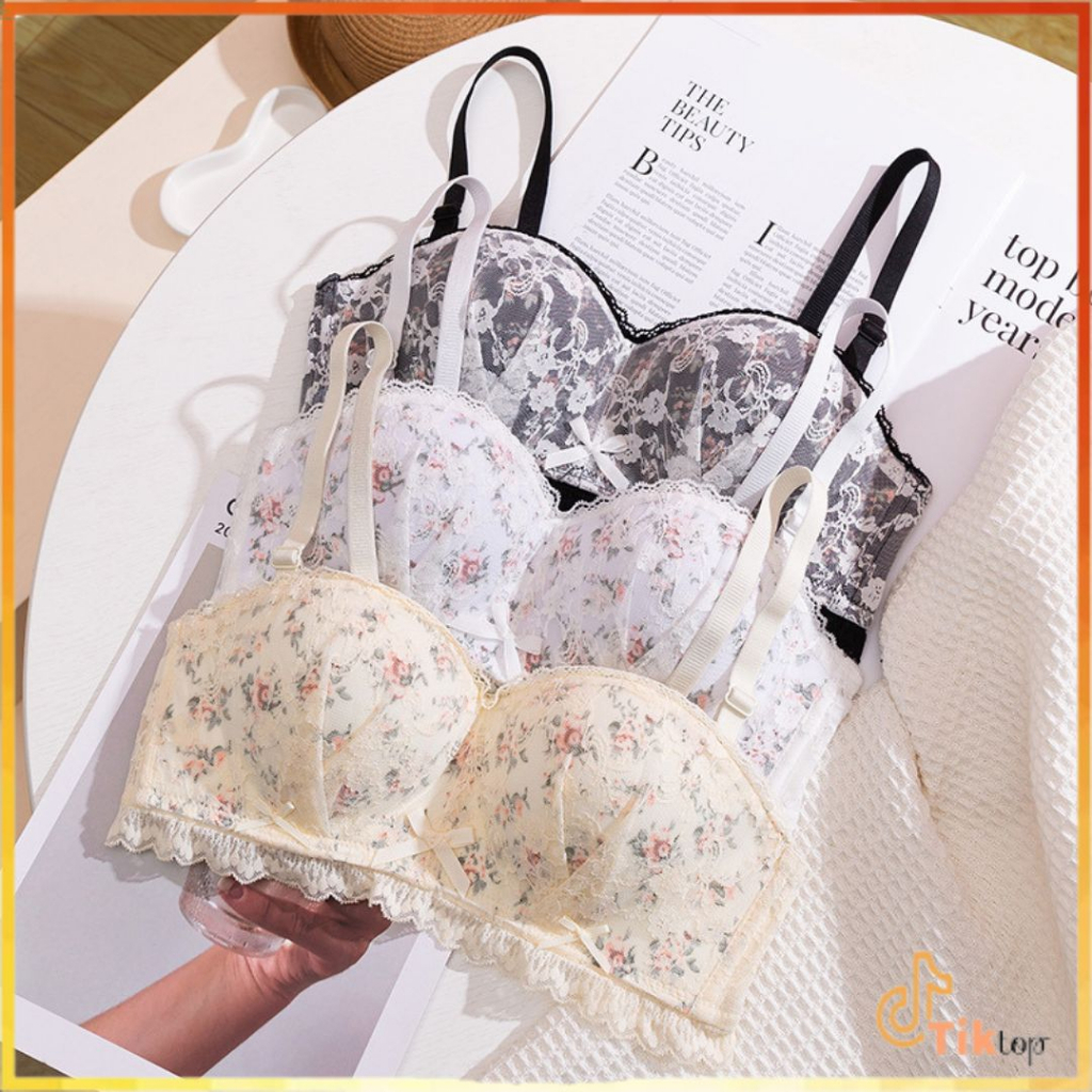 [Tiktop] Women's Bra Sexy Korean Fashion Push Up BH Without Wire ...