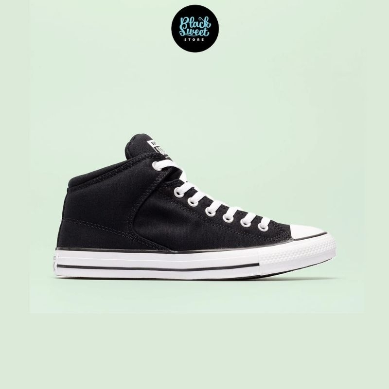 Converse CTAS HIGH STREET HI BLACK WHITE SNEAKERS Shopee Malaysia