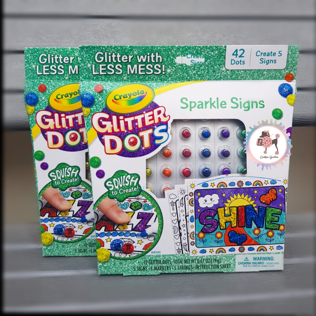 Crayola Glitter Dots Sparkle Signs Glitter Craft Kit | Shopee Malaysia