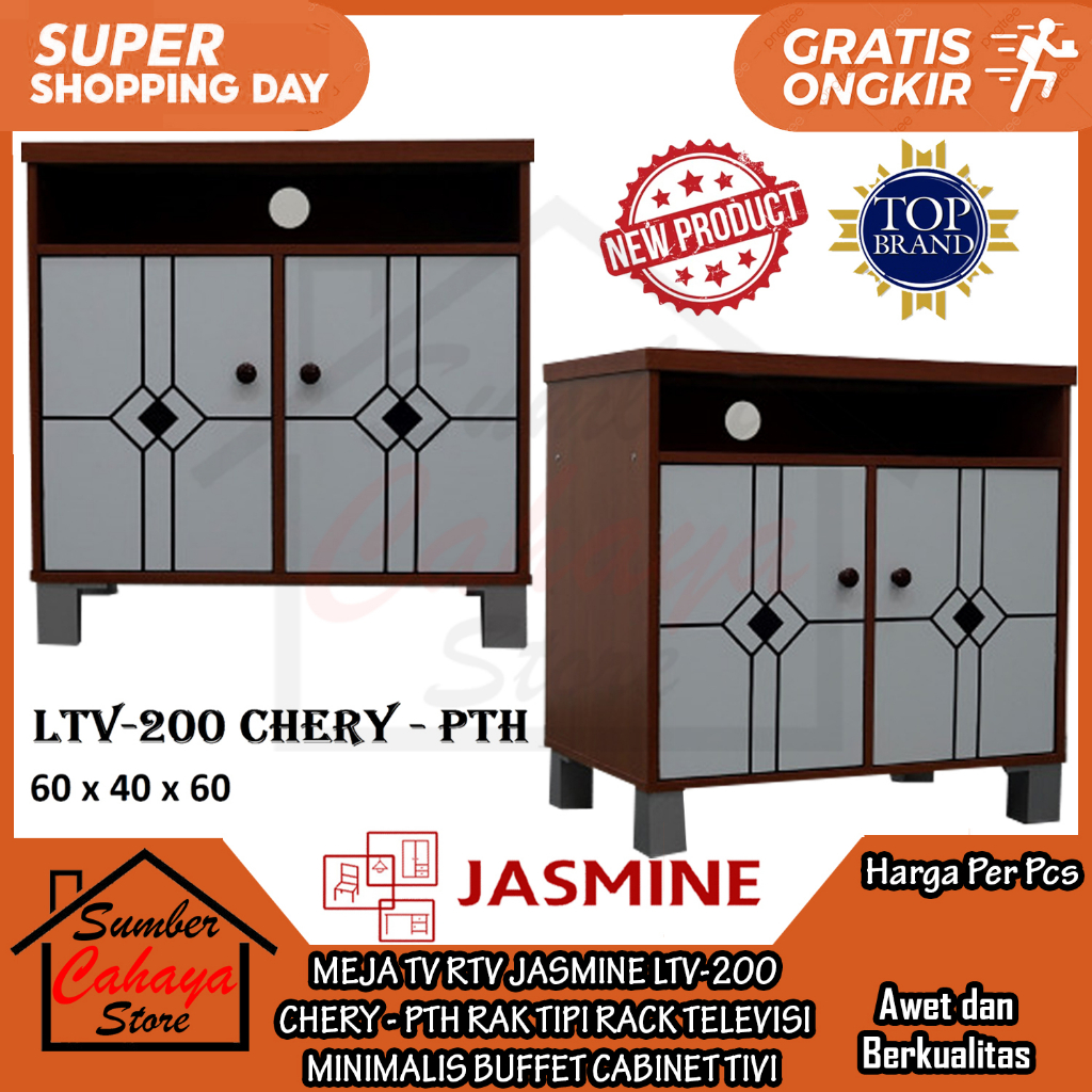 [Instant] BUFFET TELEVISION RACK RTV JASMINE LTV 200 CHERRY-PTH ...