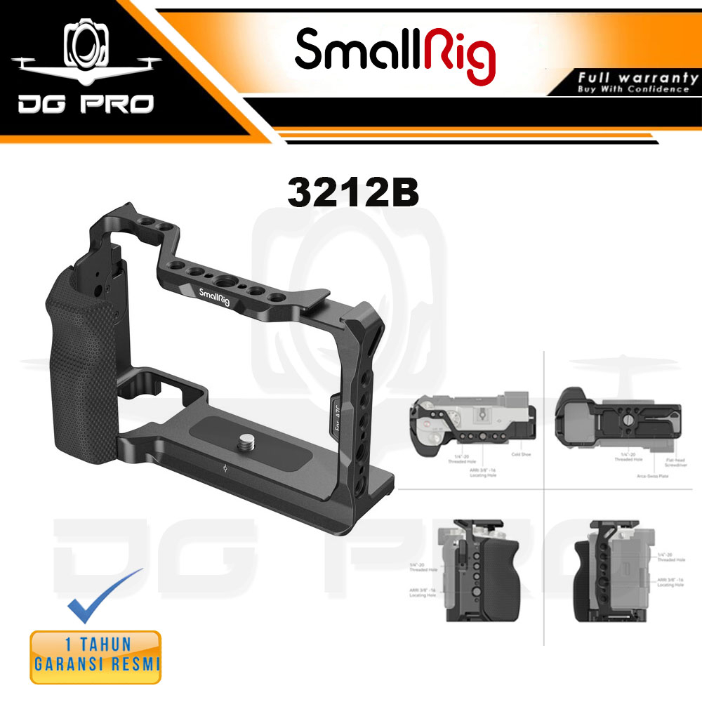 Smallrig 3212B Camera Cage with Side Handle for Sony a7C Camera