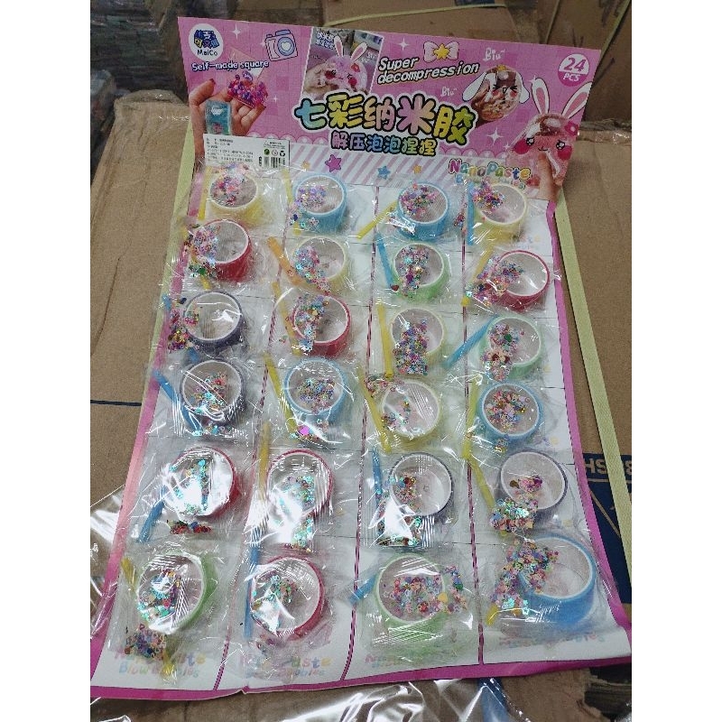 Viral Nano tape Balloons/Bublle Nano tape Color pastel Contents 12