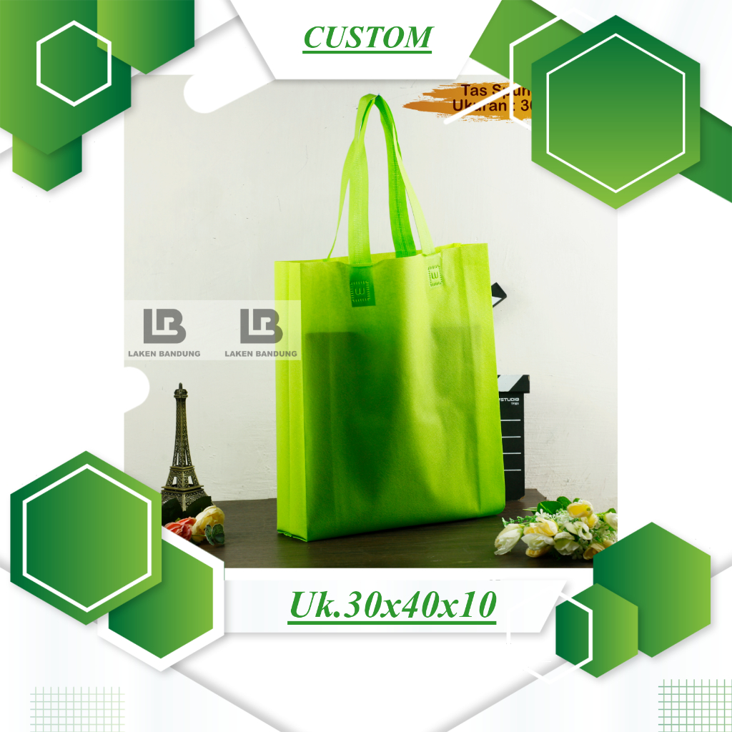 Goodybag Laken Screen Printing Bag With Strap model Size 30x40 cm Thick ...