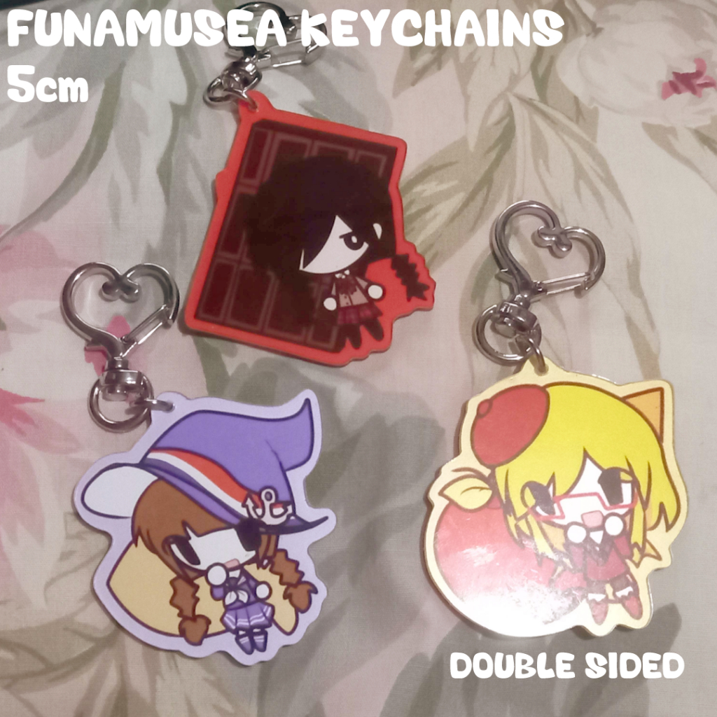 Funamusea keychains (the gray garden/watgbs/mogeko castle) | Shopee ...