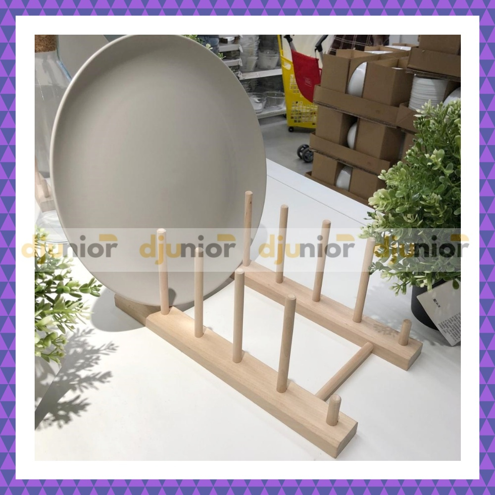 OSTBIT DISH RACK WOODEN BAMBOO DISH/ - LIVIN | Shopee Malaysia