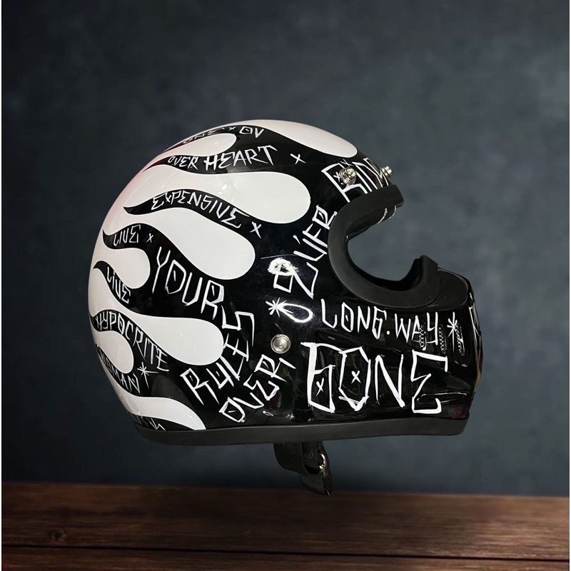 Cakil Banditz Spill Flame Helmet Custom Helmet Shopee Malaysia