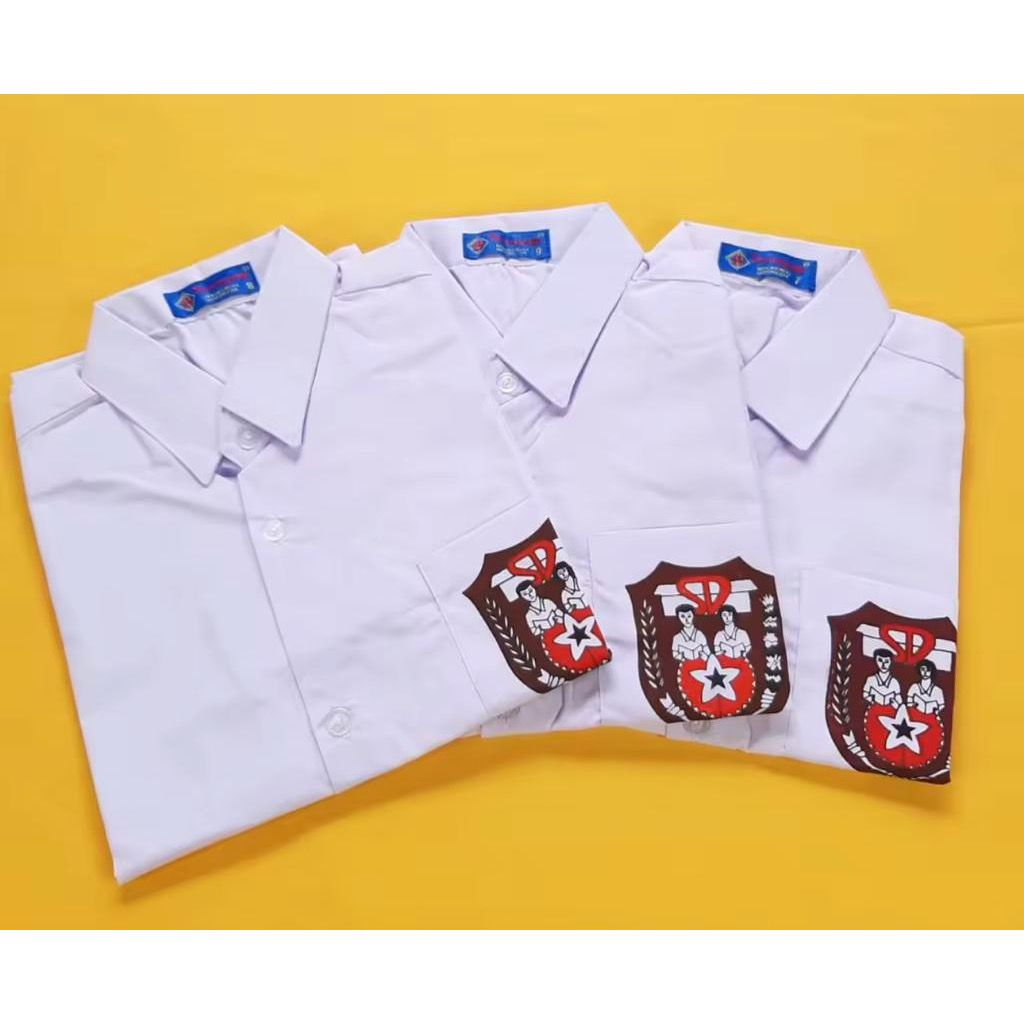 PUTIH KEMEJA White Uniform For Elementary School Short Sleeve White
