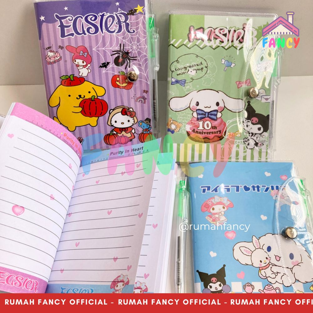 Notepad Diary Notes Mika Button A6 (110 Pages)+Pen Pen Pen Uk Medium ...