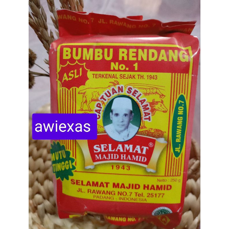 INSTANT HAJJ WELCOME RENDANG SEASONING 250GRAM | Shopee Malaysia