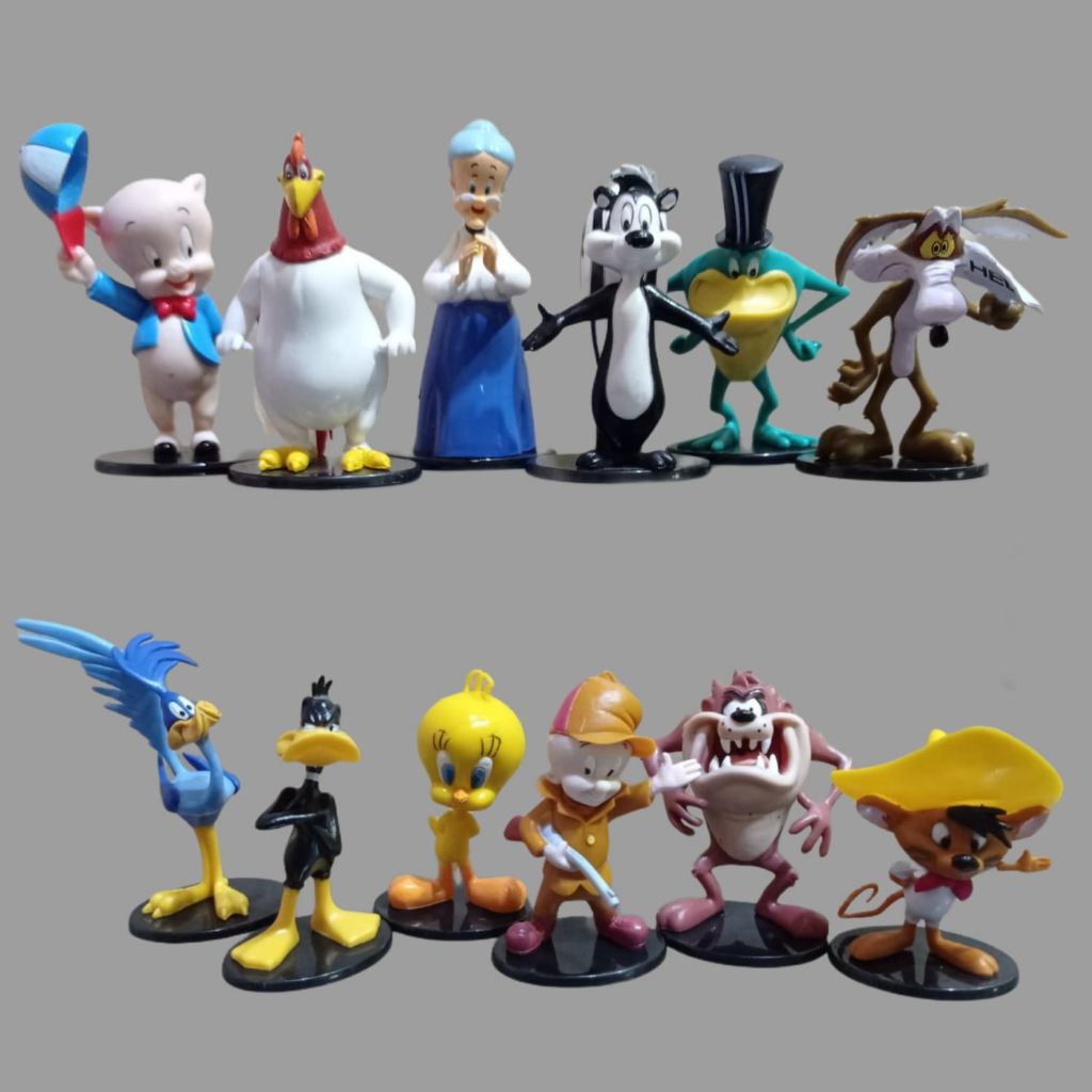Action Figure Warner Bros Bugs Bunny Looney Tunes Set Of 12 | Shopee ...