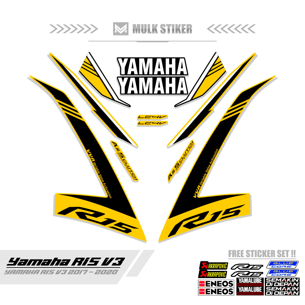 R15 STRIPING 3 MOTIFV3 R15 STICKER/ V3 R15 STICKER/ V3 2017/ 2018/ 2019 ...