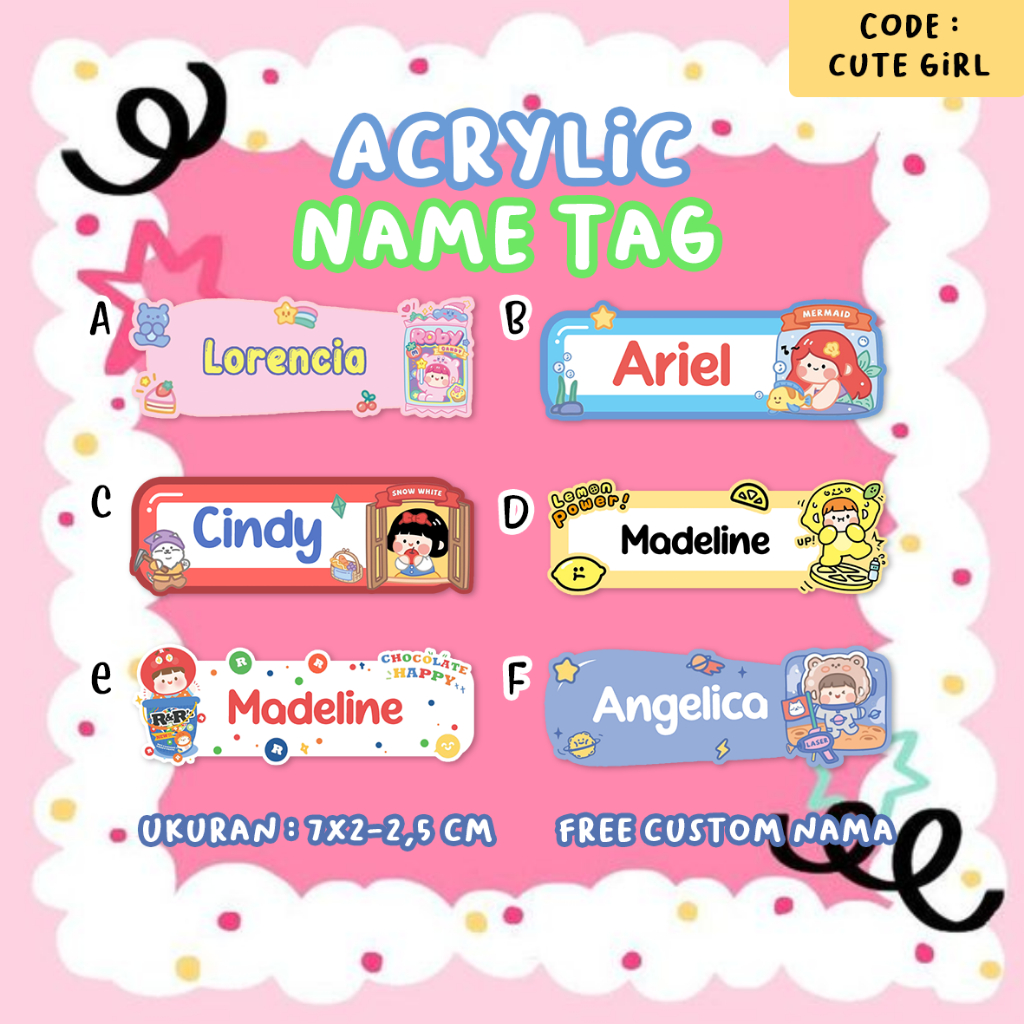 Nameplate/name TAG/NAME TAG/Acrylic NAME TAG/MAGNET NAME TAG | Shopee ...