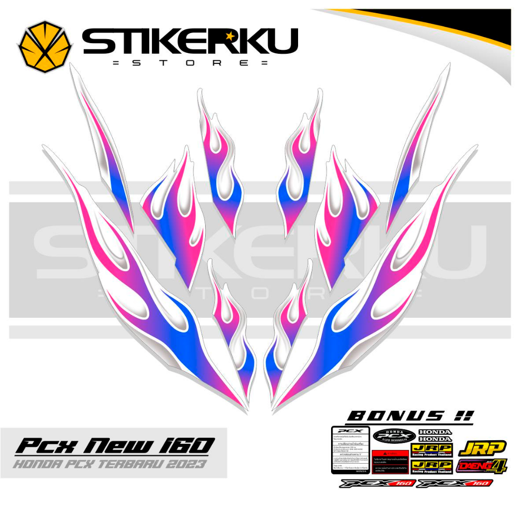 Striping PCX NEW 160 MOTIF 2/fire Edition/ALL-NEW/STICKER PCX160/LIST ...