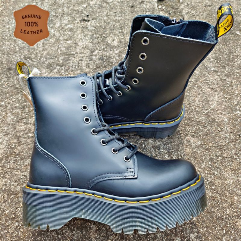Docmart Boots 1460 JADON Platform High Black Smooth PK Quality | Shopee ...