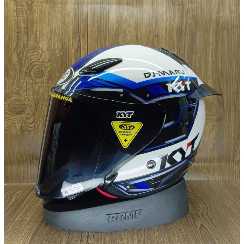 Kyt Dj Maru Th Handsome Package Visor Iridium Kyt Dj Maru Half Face Helmet Shopee Malaysia