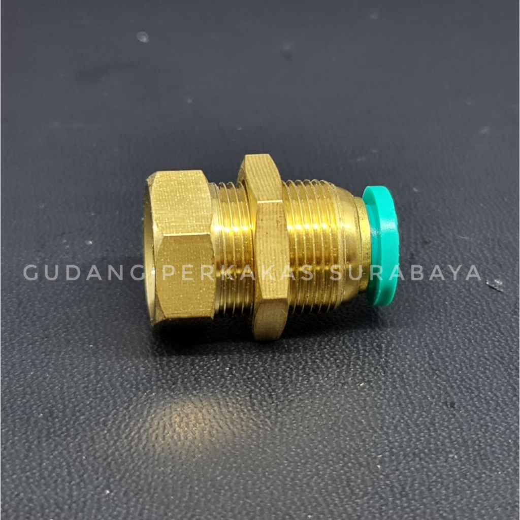 Bulkhead FEMALE Fittings 8mm PU Hose Fittings PU Fittings PNEUMATIC ...