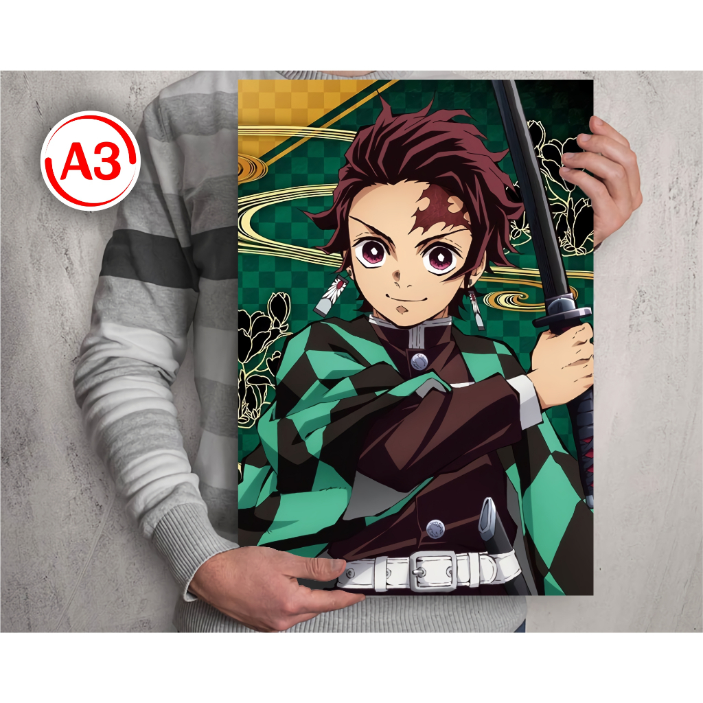 Poster Collection A3 Anime Kimetsu No Yaiba/Demon Slayer B - Tanjirou ...