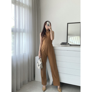 Sale] J-0113 Sleeveless Long Jumpsuit Women