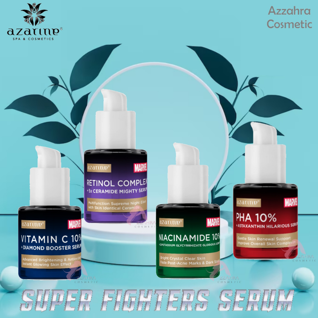 Azarine X MARVEL All Variants Super Fighters Serum PHA 10+Astaxanthin