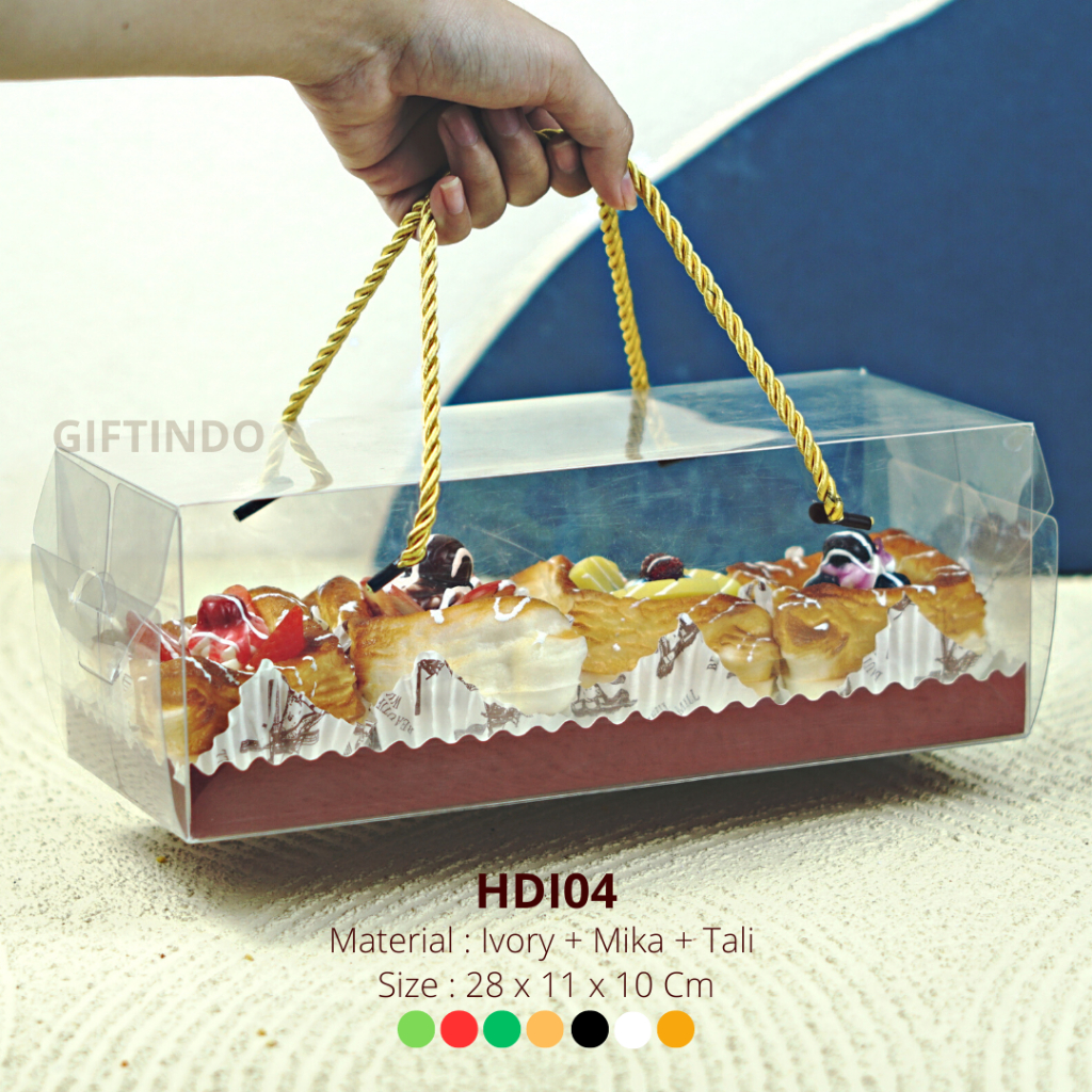 Transparent Mica Box/Mica Box/Cake Box/Rope Handle Cake Box/Mica Handle