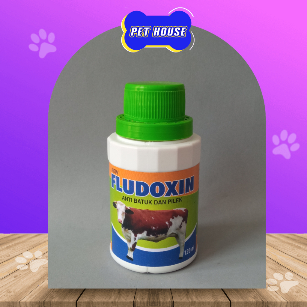 Fludoxin 120ML ANTI FLU Cough And Cold Sneezing Medicine In Cattle