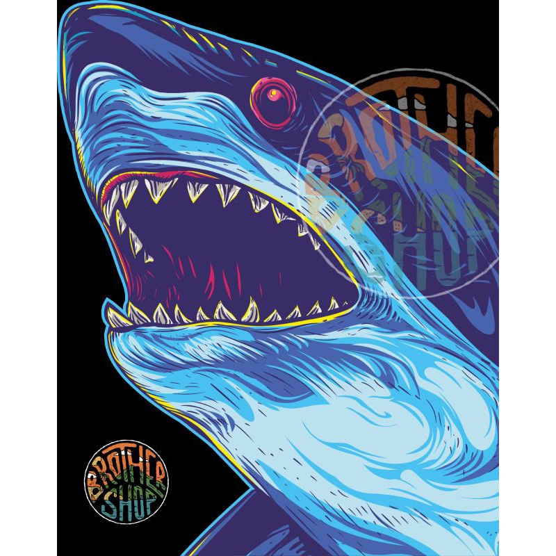 Print water slide decal Whale Shark Image For Motorcycle Helmet Etc ...