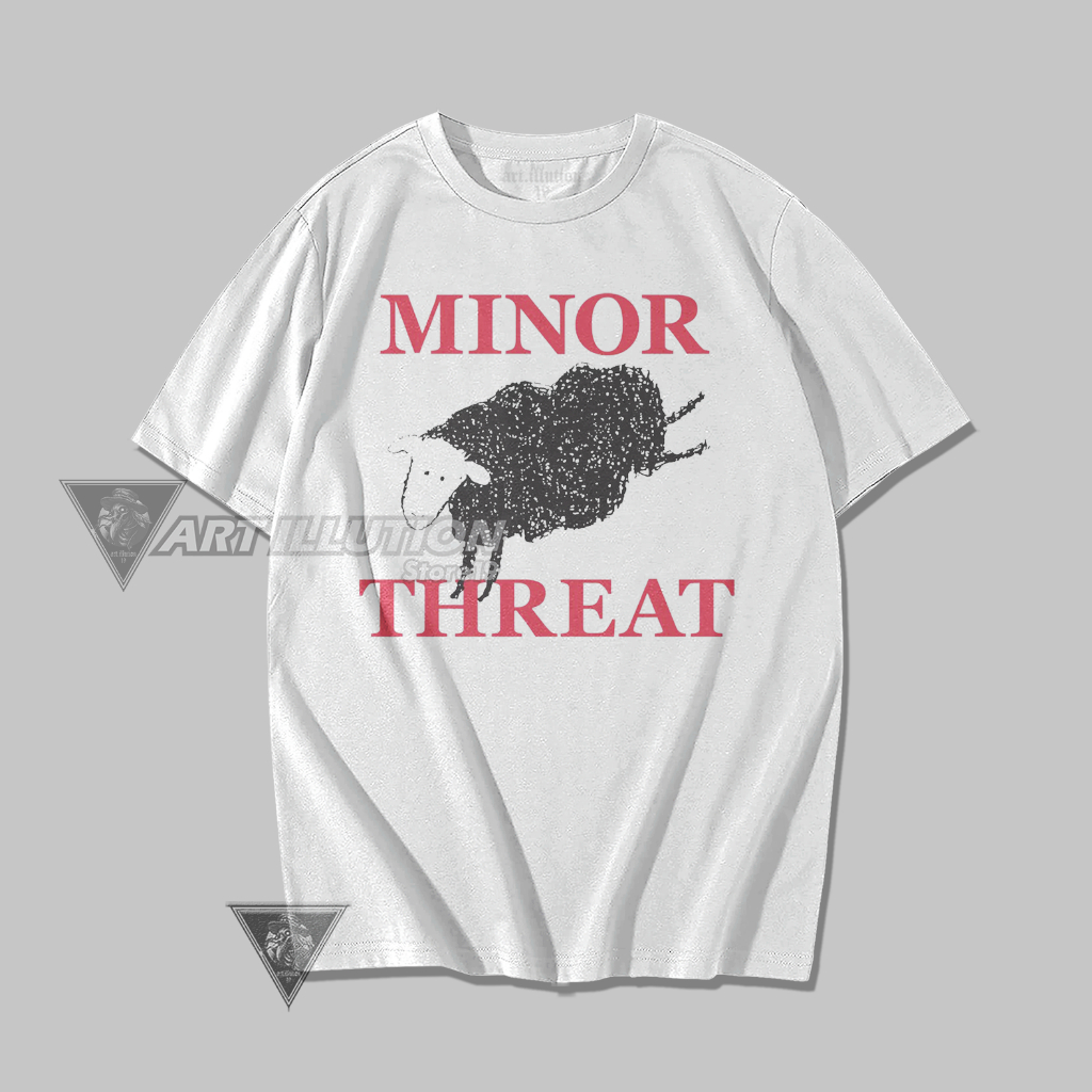 Tshirt Minor Threat Kaos Band Minor Threat Logo Terbaru Kaos Distro ...