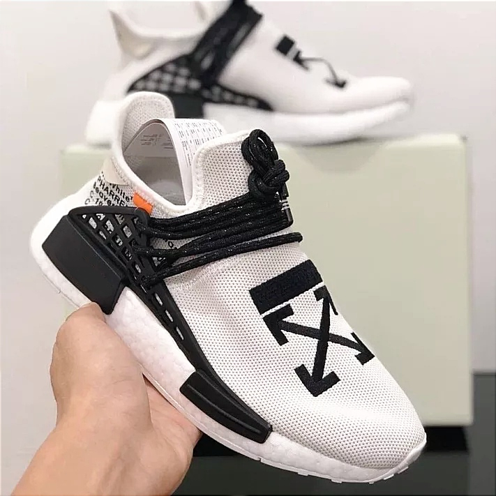 Men s Shoes ads NMD Human Race Pharrell x Off White Premium Shopee Malaysia