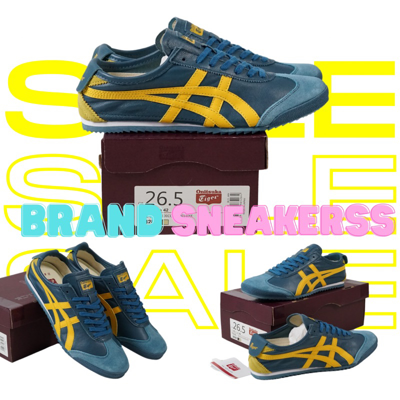 Onitsuka TIGER MEXICO 66 JAPAN BLUE YELLOW ORIGINAL | Shopee Malaysia