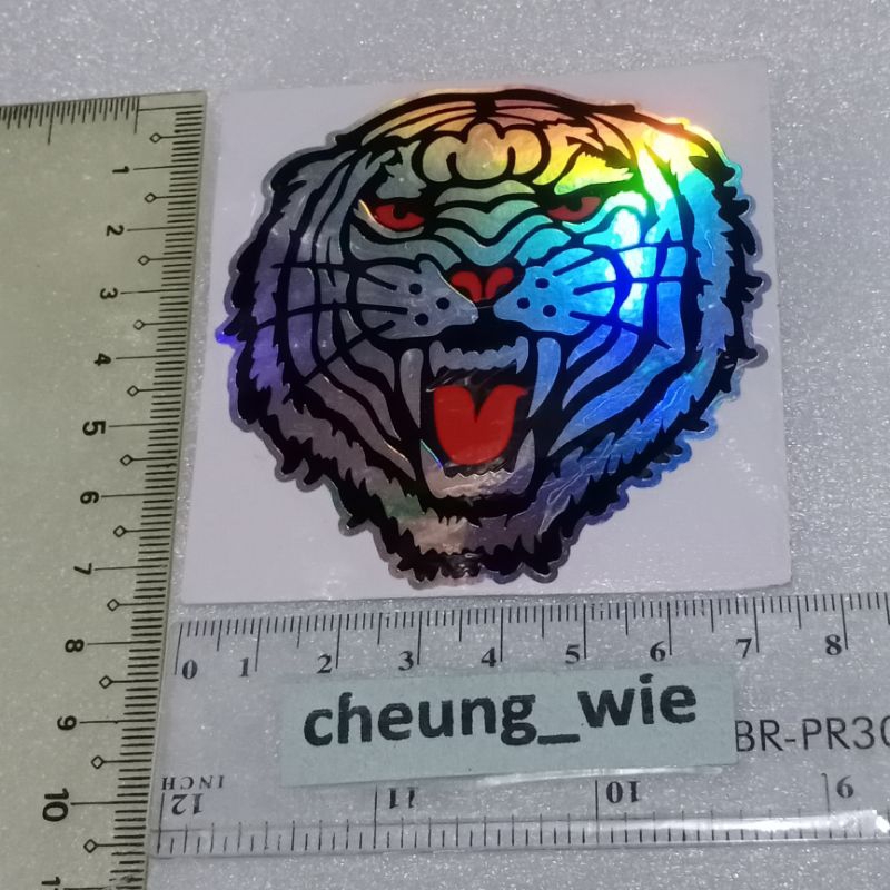 1bh Tiger Head Tiger hologram cutting Sticker/Sticker | Shopee Malaysia